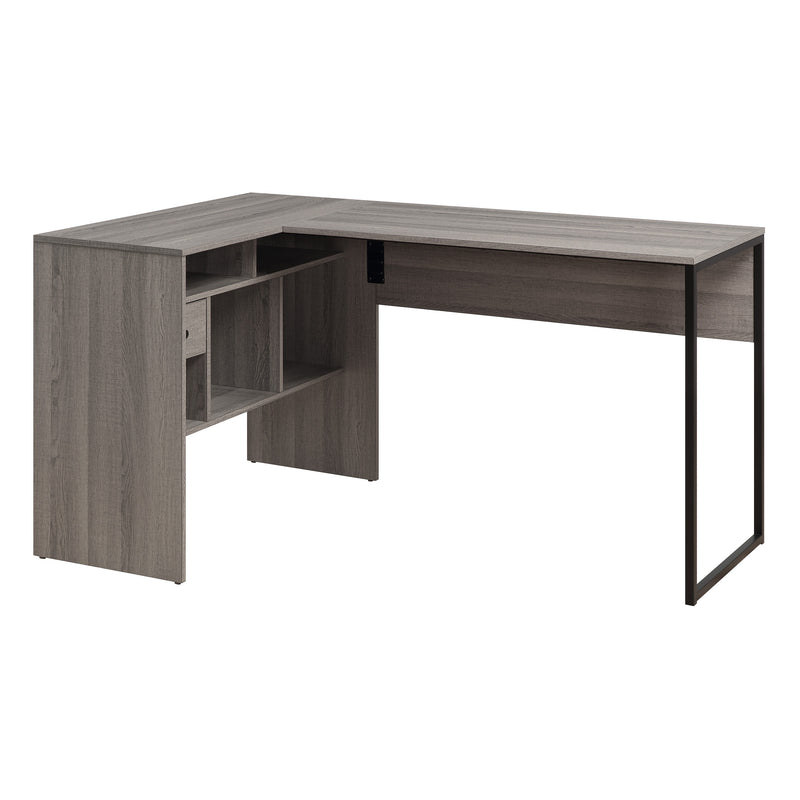 OSP Hagney Lane L-Shaped Desk - L-Shaped Home Office Desk in Farm Oak
