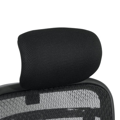 SPACE Seating Optional Mesh Headrest - Office Chair Headrest in Black