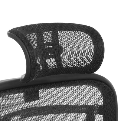 SPACE Seating Optional Breathable Mesh Headrest - Office Chair Headrest in Black