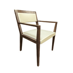 used Haworth Beige Leather Side Chair