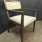 used Haworth Beige Leather Side Chair