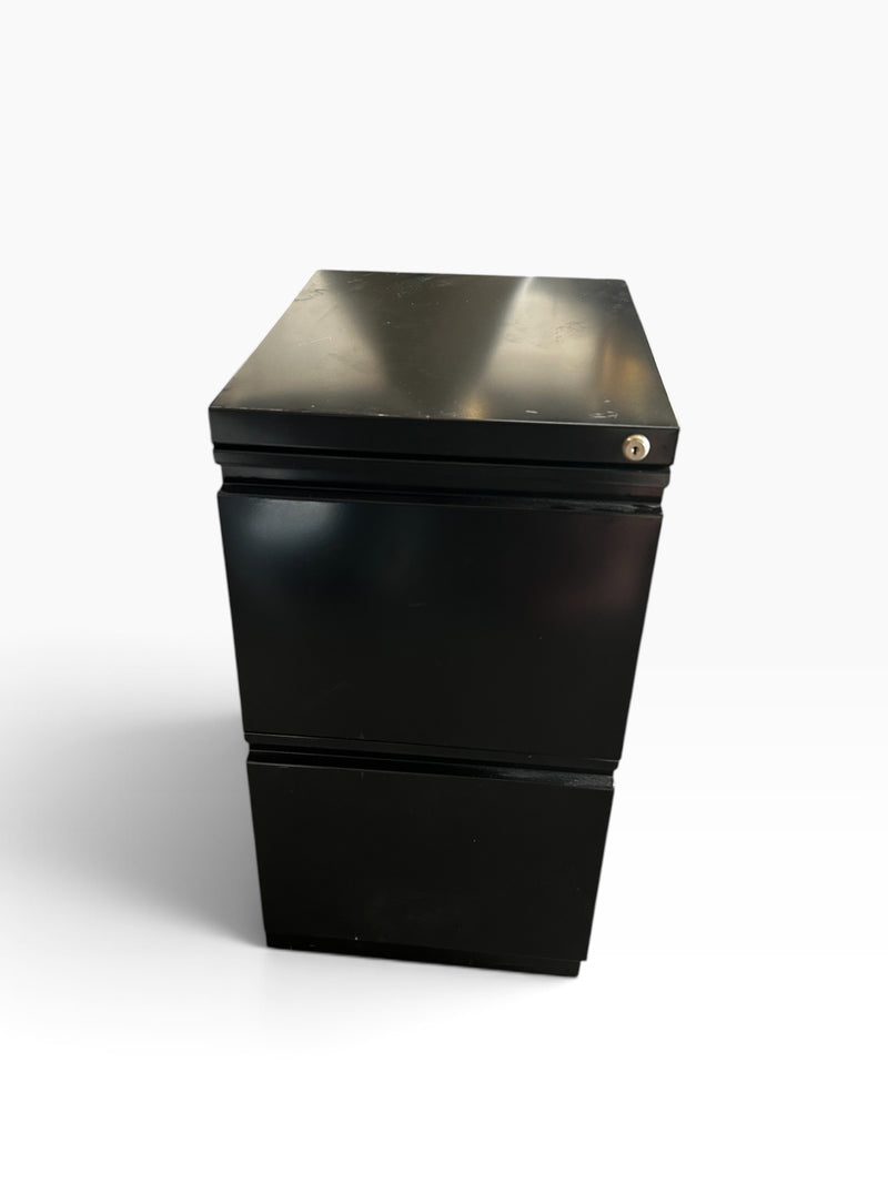 HON Black 2 Drawer Vertical File Cabinet