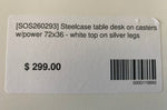Steelcase Mobile Table Desk with Power – 72" x 36"