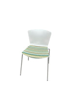 Leland Stack Chair - Green Checkered Seat