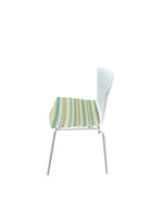Leland Stack Chair - Green Checkered Seat