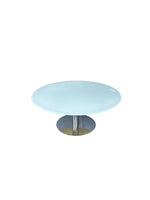 Office Source White Tinted Glass 36" Round Table