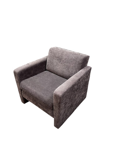 Kimball Dark Brown Fabric Lounge Chair