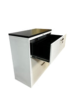 36" Lateral file with Black laminate top
