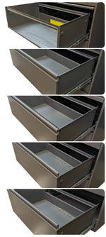 Pre-Owned Knoll 5-Drawer Dark Grey Lateral File Cabinet | 30x18x64.25 Professional Storage