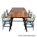 JSI TABLE 42X84 WITH 1 POWER MOD BOURNE MAPLE