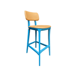 Used JSI Jude Leather Bar Stool