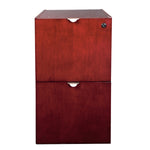 Office Star Kenwood File/File Credenza Pedestal - Office File Pedestal in Mahogany