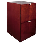 Office Star Kenwood File/File Credenza Pedestal - Office File Pedestal in Mahogany