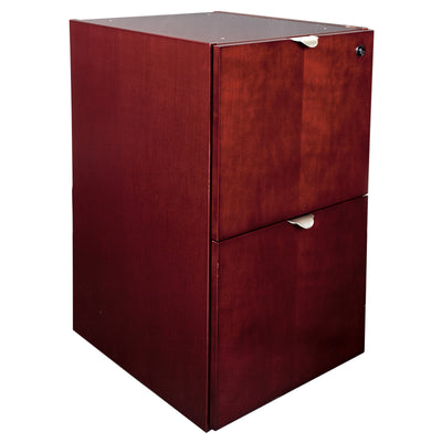 Office Star Kenwood File/File Credenza Pedestal - Office File Pedestal in Mahogany