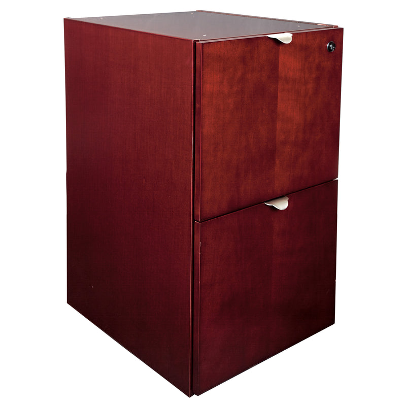 Office Star Kenwood File/File Credenza Pedestal - Office File Pedestal in Mahogany
