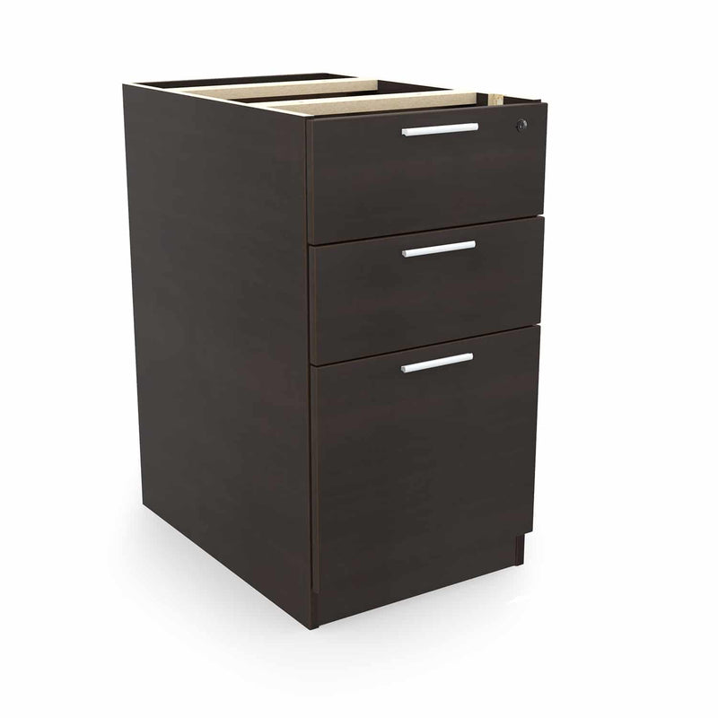 File Pedestal i5 Industries Kai Line 22 Inch | Two Box Drawers with Lockable Storage