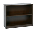 Office Star 36Wx12Dx30H 2-Shelf Bookcase with 1" Thick Shelves - 2-Shelf Office Bookcase in Espresso