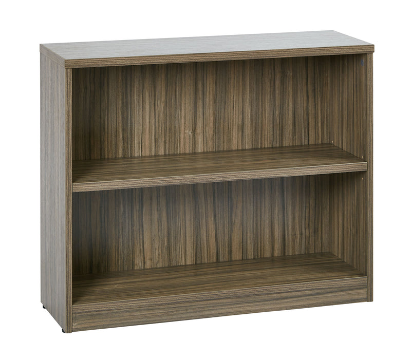Office Star 36Wx12Dx30H 2-Shelf Bookcase with 1" Thick Shelves - 2-Shelf Office Bookcase