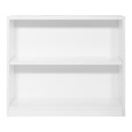 Office Star 36Wx12Dx30H 2-Shelf Bookcase with 1" Thick Shelves - 2-Shelf Office Bookcase in White
