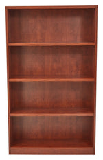 Office Star 36Wx12Dx60H 4-Shelf Bookcase with 1" Thick Shelves - - 4-Shelf Office Bookcase in Cherry