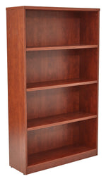 Office Star 36Wx12Dx60H 4-Shelf Bookcase with 1" Thick Shelves - - 4-Shelf Office Bookcase in Cherry