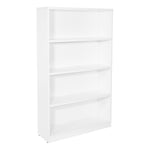 Office Star 36Wx12Dx60H 4-Shelf Bookcase with 1" Thick Shelves - - 4-Shelf Office Bookcase in White