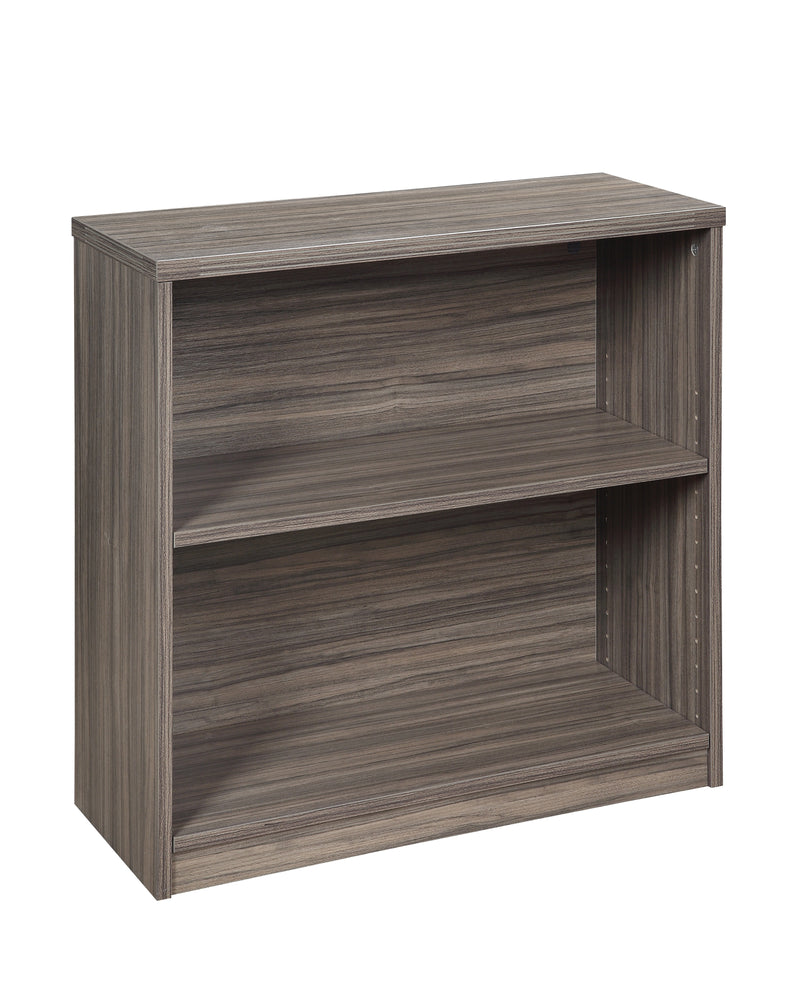 Office Star Lodi Bookcase 2-Shelf, 30Wx12Dx29H - 2-Shelf Office Bookcase in Urban Walnut