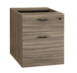 Office Star Lodi Box/File Hanging Pedestal, 18"D - Office File Pedestal in Urban Walnut