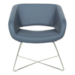Faux Leather Lounge Chair