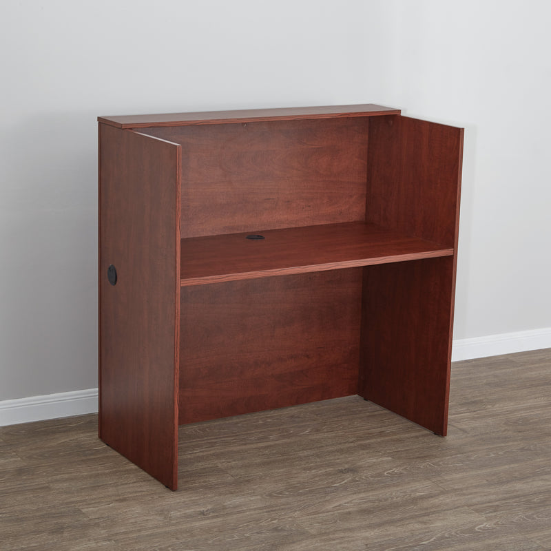 Office Star Laminate Workstation 48Wx24Dx48H - Office Desk in Cherry
