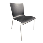 used Leland Black Wood Stack Chair