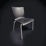 used Leland Black Wood Stack Chair