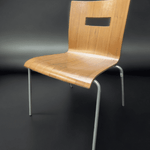 used Leland Brown Stack Chair – Wood