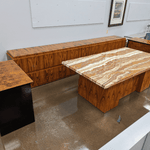 used Marble Desk & Credenza