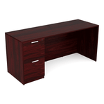 Credenza i5 Industries 24x66 with File Pedestal | Two Filing Drawers with Ball Bearing Slides