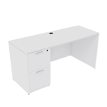Credenza i5 Industries 24x66 with File Pedestal | Two Filing Drawers with Ball Bearing Slides