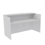 i5 Industries Reception Desk 30-36"x71" | Professional Front Office Solution with Storage & Transaction Counter