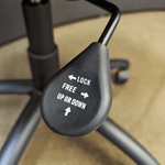 Used 9 to 5 Cayman Leather Mid-Back Conference Chair