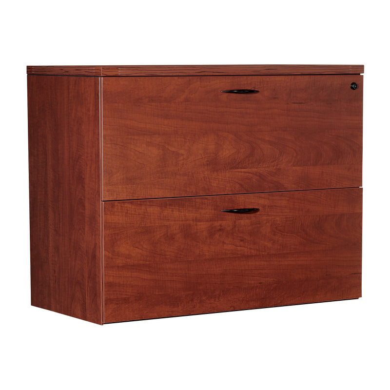 Office Star Napa 2-Drawer Lateral File 35.5X22 - Lateral File Cabinet in Cherry