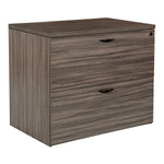 Office Star Napa 2-Drawer Lateral File 35.5X22 - Lateral File Cabinet in Urban Walnut