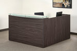 Office Star Napa Glass Floating Top - Office Casegood