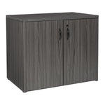 Office Star Napa 2-Door Storage Cabinet 35.5X22 - Office Storage Cabinet in Slate Grey