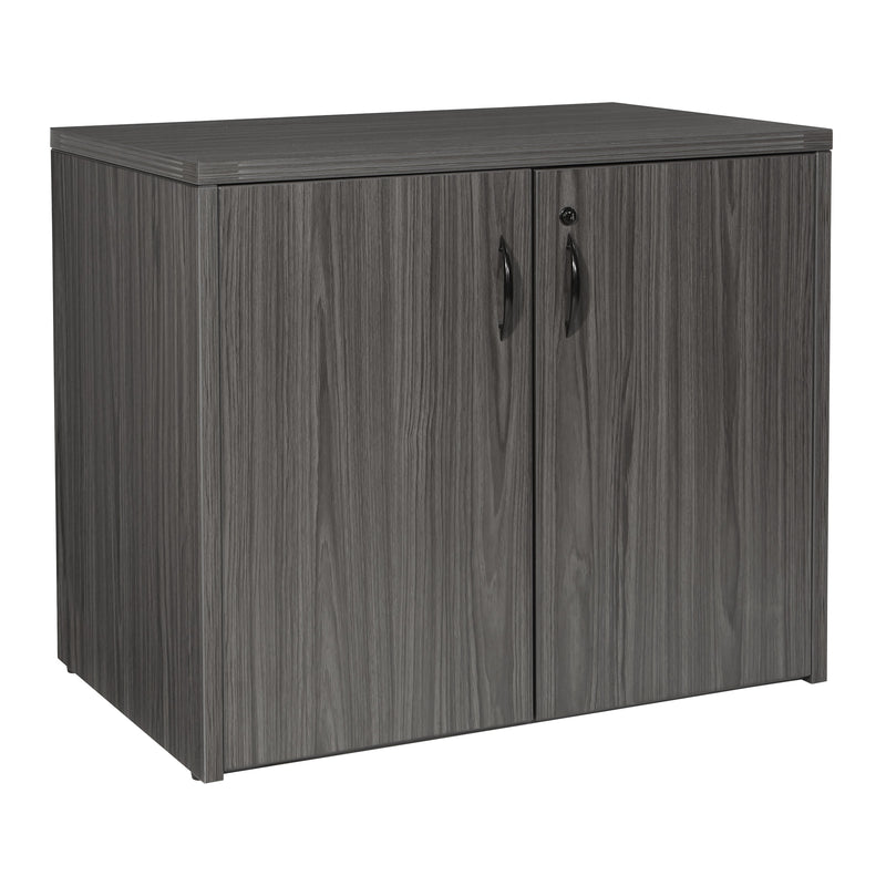 Office Star Napa 2-Door Storage Cabinet 35.5X22 - Office Storage Cabinet in Slate Grey