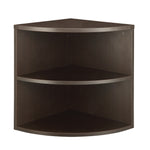 Office Star Napa 29"H Quarter-Round Bookcase - Office Bookcase in Espresso