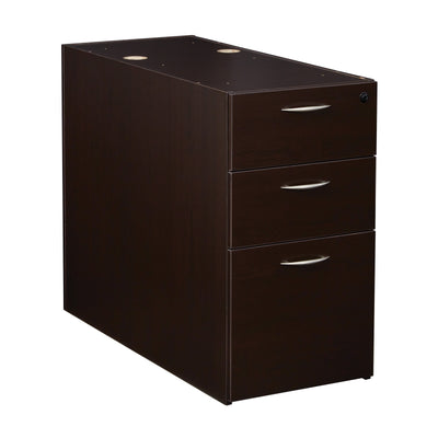 Office Star Napa 36"D Desk Pedestal, Box/Box/File - Office File Pedestal in Espresso