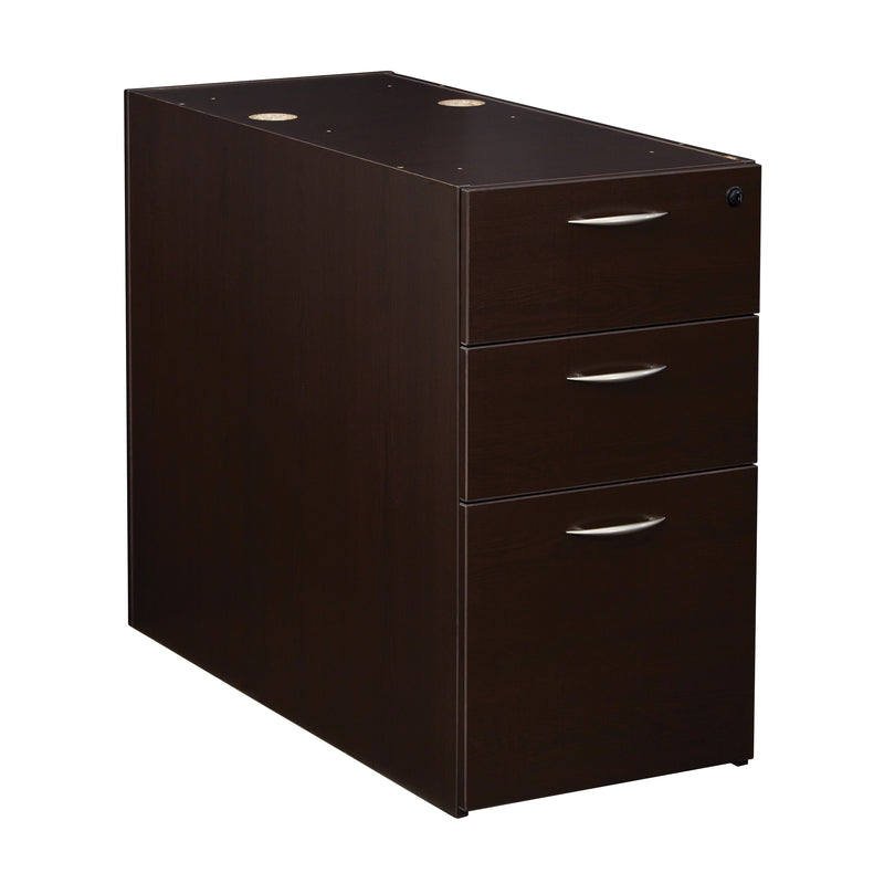 Office Star Napa 36"D Desk Pedestal, Box/Box/File - Office File Pedestal in Espresso