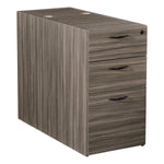 Office Star Napa 36"D Desk Pedestal, Box/Box/File - Office File Pedestal in Urban Walnut