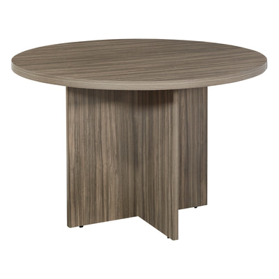 Office Star Napa Round Table 42"X29" - Round Office Table in Urban Walnut