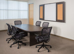 Office Star Napa 95"X44" Racetrack Conference Table - Conference Room Table in Espresso