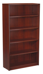 Office Star Napa 5-Shelf Bookcase, 35.5X14X65H - 5-Shelf Office Bookcase in Mahogany